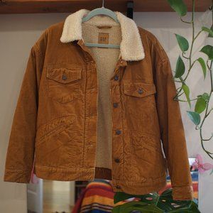 Gap Oversized Sherpa Cord Jacket